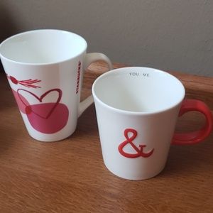 Starbucks Valentine's “You & Me” Heart Cups, 2013 & 2016